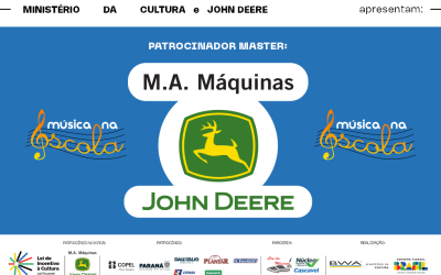 John Deere M.A. Máquinas: patrocinadora master do Música na Escola